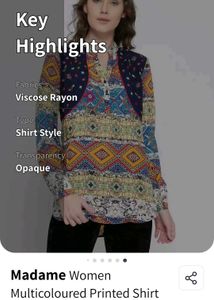 Madame Patterned Long Sleeve Top