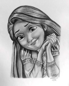 Rapunzel Sketch Art