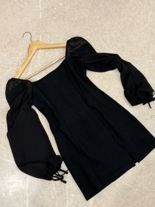 Forever 21 Black Mini Dress with Slit