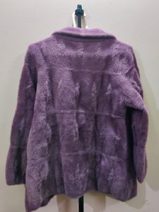 Imported luxury faux fur jacket/sweater