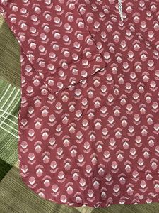 Brand New Carrot Red Color Short Kurti