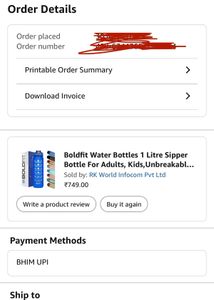 Boldfit Water Bottle