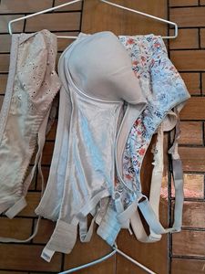 Combo Of  Five  Imported Fabric Bra