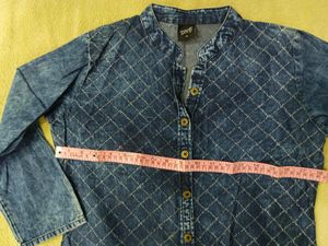 Branded Denim Kurti