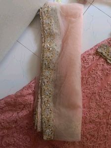 Elegant Peach Lehenga Choli Set