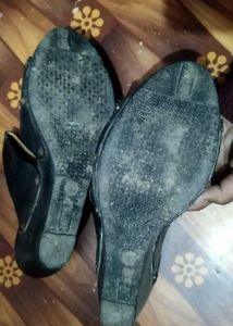 Stylish Silver/Grey Ladies Slides