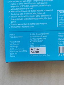 Samsung Descaling Powder