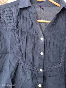 Navy Blue Pantaloon top Size Medium , It&#39;s From Honey Brand
