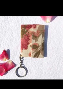 Boho Floral Diary keychain