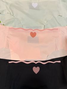 Cute Heart Detail Panties (Set of 3)