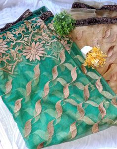 Today Offer Bountiful Net Embroidery Saree