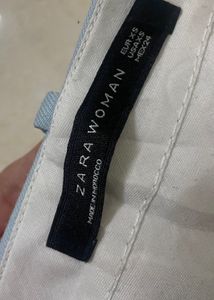 ZARA Wide Leg Sky Blue Pant