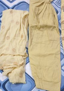 Light Lemon Cotton Suit