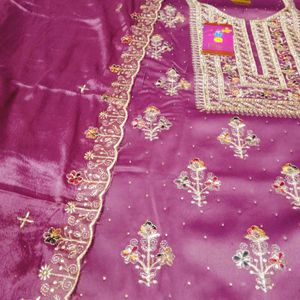 Purple Dress Material