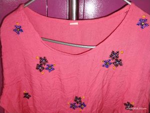 Peach Colour Stylish Top XXL