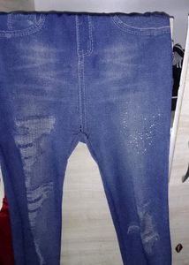 Blue Colour Jegging For Girls And Women