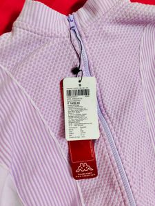 Kappa Striped Brand Logo Zip-Front Sport Jacket