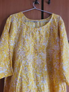 XL Yellow Kurti With Pant