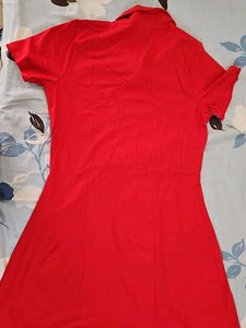Red Polo Shirt Dress