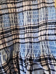 Blue Plaid Tank Top
