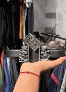 Skull & Dollar Lighter Belt