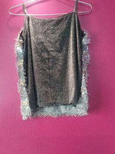 Sequin Fringe Cami Top