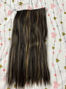 24 Inch Clip In straight Hair Extensions - Brown