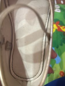 Gold Bow Ballet Flats
