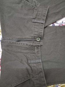 Olive Green Straight Leg Pants