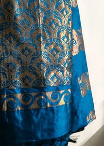 Kanchipuram Blue Silk Saree