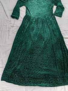 Emerald Green Velvet Dress