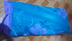 blue white &amp; Purple Floral Saree