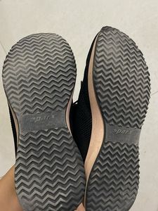 Sparx Black Sneakers