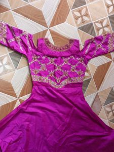Elegant Pink Ethnic Gown