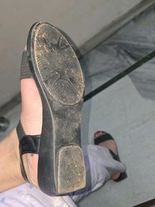 black used ankle block heel