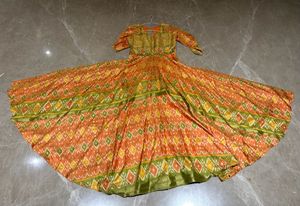 Elegant Ethnic Gown - Patola print.