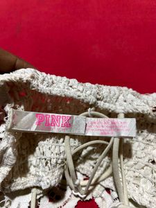 Victoria’s Secret PINK Lace Bralette – White