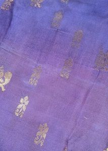 Blue &amp; Gold Silk Saree