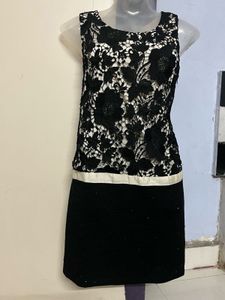 Pintrest Black Lace Mini Dress