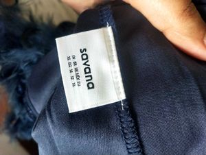 SAVANA Blue Embellished Dress