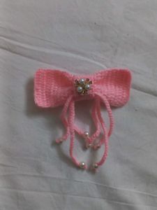 Pink Bow Hair Accessory