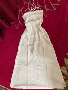 H&amp;M Silk White Dress