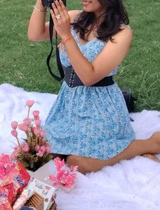 Blue Printed Sundress