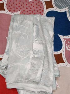 Patterned Button-Down Shirt