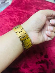 Authentic Fossil Rose Gold Watch with Crystals