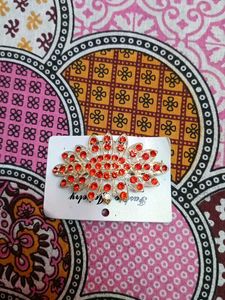 Red Floral Hair Clip