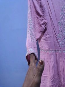 “Umbrella Kurta with Thread Embroidery | Palazzo &amp;