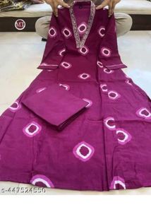 Elegant Purple Printed Kurta