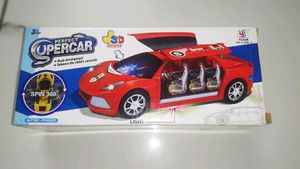 Makkah Labbikallah Sound With 360 Rotation Red Car