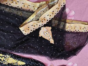 Elegant Black Gold Lehenga